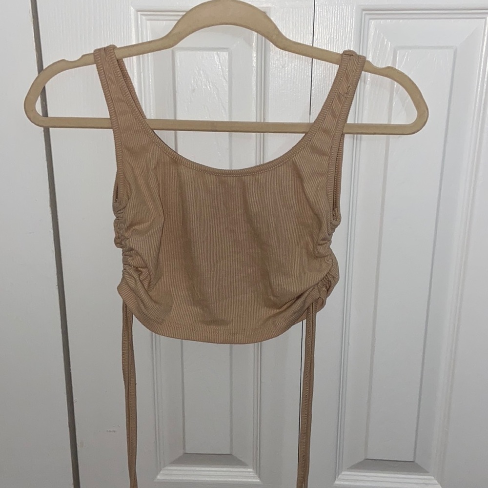 Tan crop top